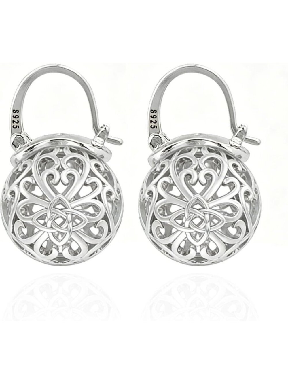 Elegant 925 Sterling Silver Pearl Drop Dangle Earrings for Women - Chic Jewelry
